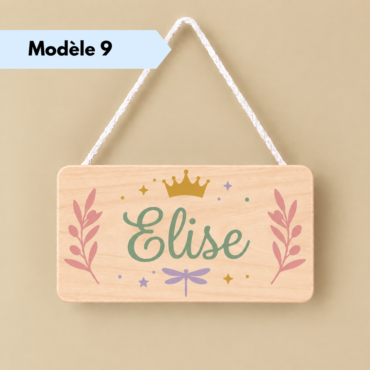 Décoration murale prénom personnalisée en bois pour chambre bébé
