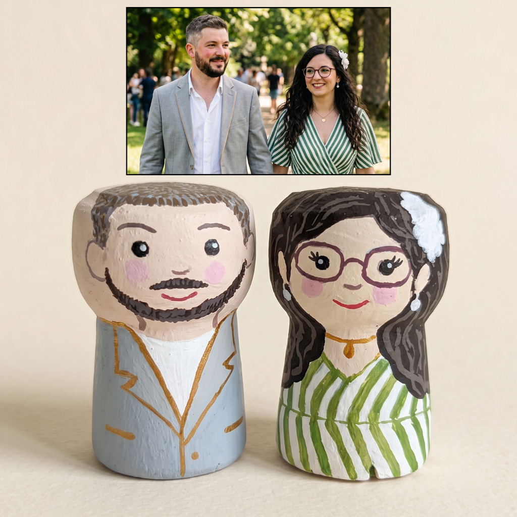 Miniatures de couple personnalisées à partir de photos